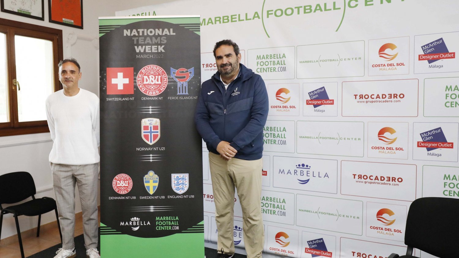 Marbella acoge los entrenamientos de las selecciones absolutas masculinas de fútbol de Dinamarca y Suiza
