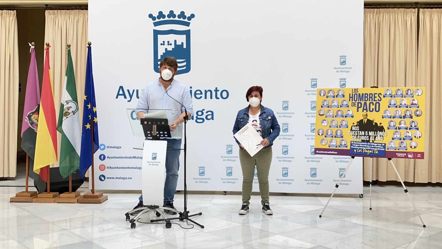 Unidas Podemos pide una reducción de altos cargos y la simplificación del organigrama municipal