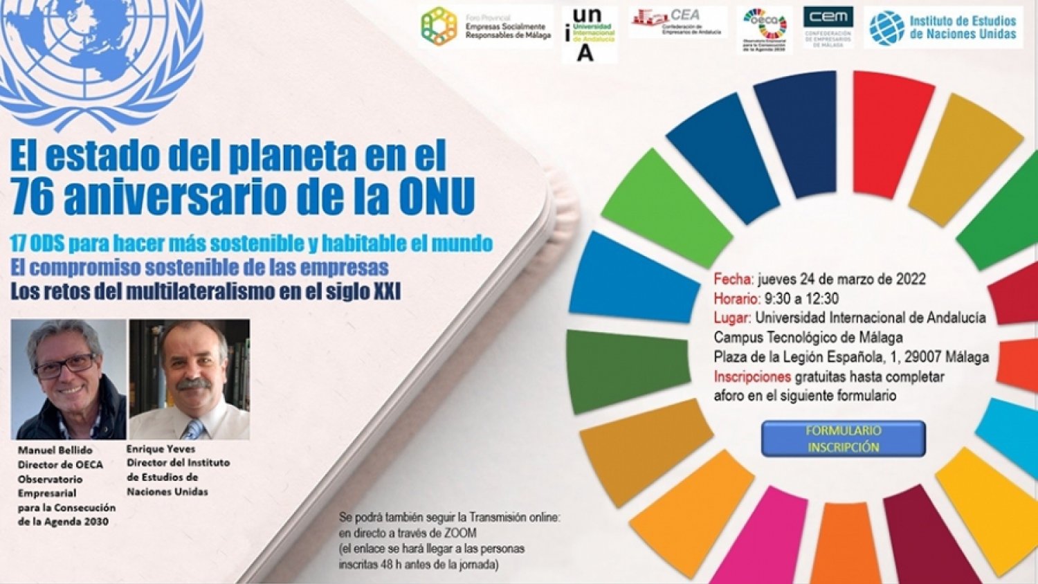 La sede Tecnológica de Málaga celebra la Jornada OECA sobre el estado del planeta