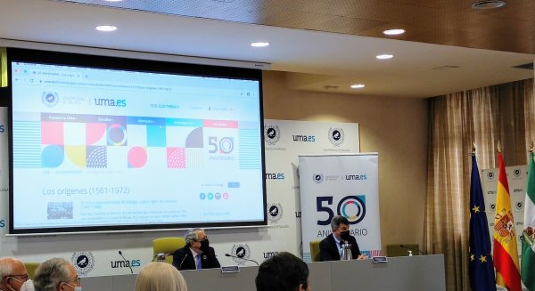 UMA.- El rector de la universidad José Ángel Narváez presenta el 50 aniversario de la UMA