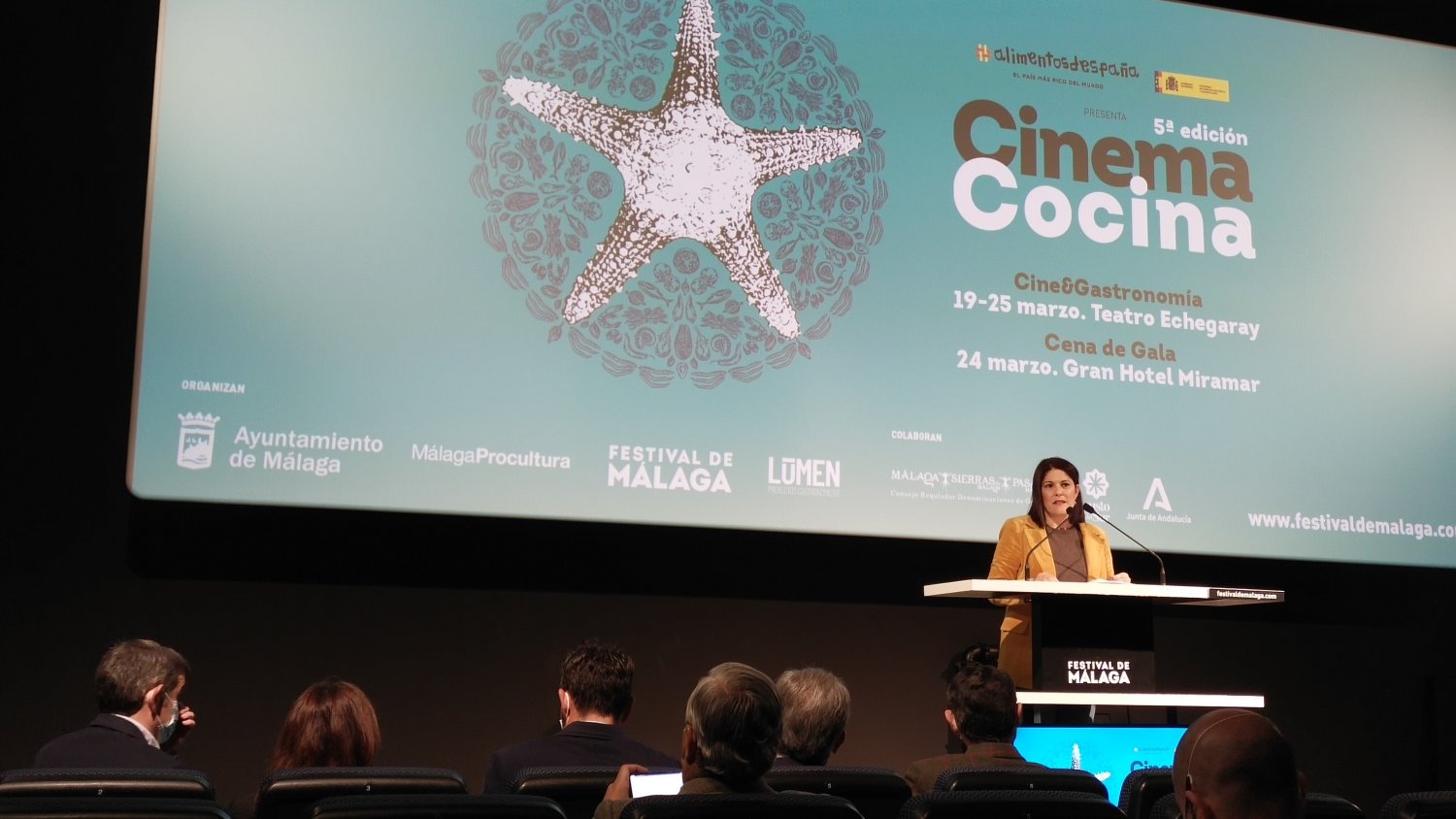 El cine Albéniz acoge la presentación de la sección Cinema Cocina del Festival de Cine de Málaga