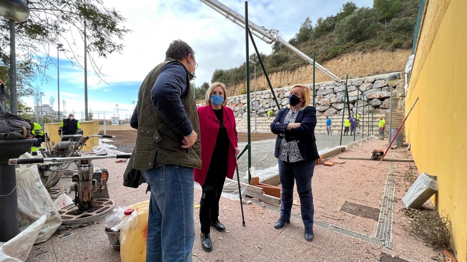 Fuengirola reforma el pavimento de las pistas de tenis de Los Pacos