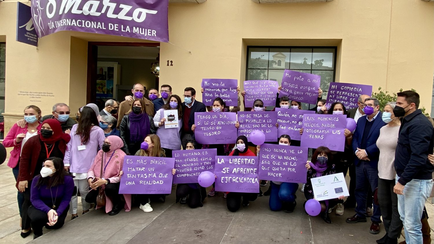 El feminismo unido por la igualdad en Vélez-Málaga