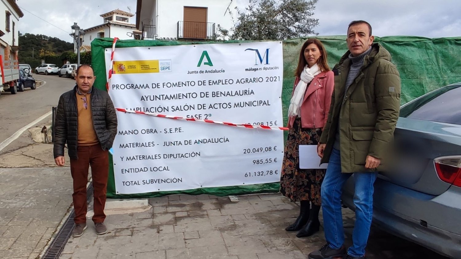 Administración Local aporta más de 37.000 euros a las obras del PFEA en Benalauría