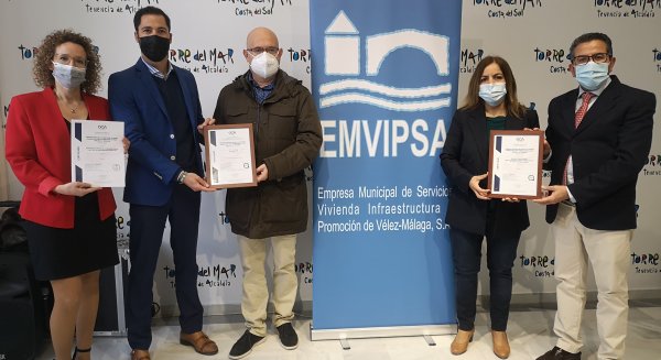Emvipsa logra varias certificaciones por su labor en la implantación de diferentes sistemas gestión