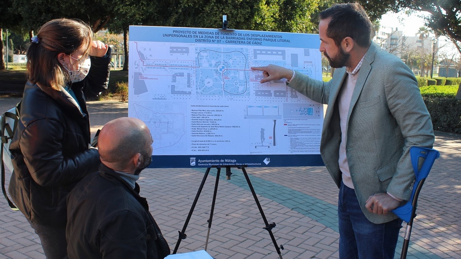 Carretera de Cádiz albergará el primer carril para corredores de la ciudad