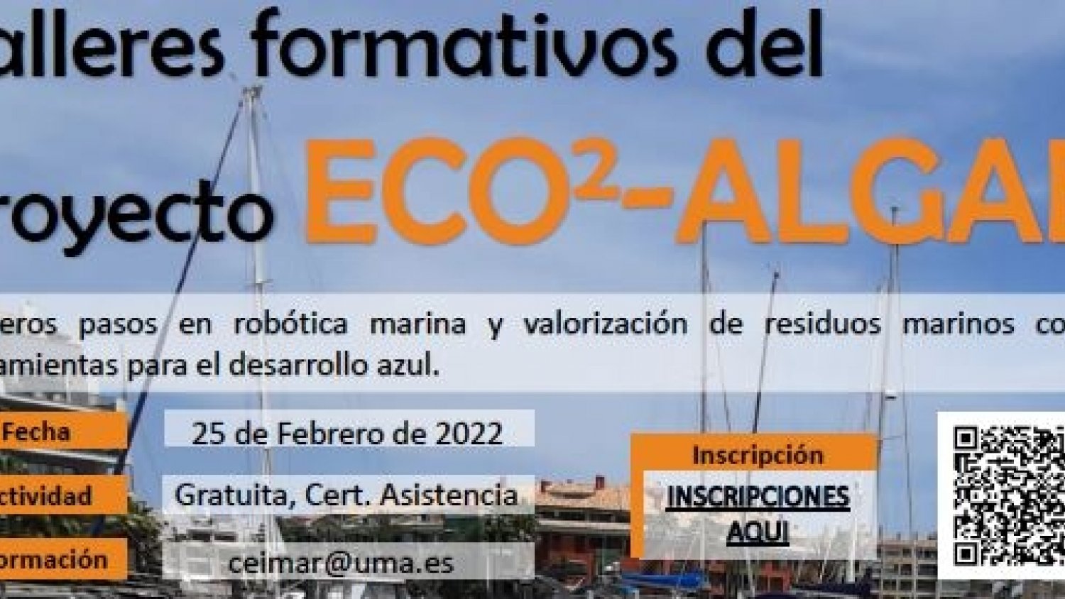 UMA.- La UMA celebra un taller virtual sobre robótica marina y valoración de residuos marinos