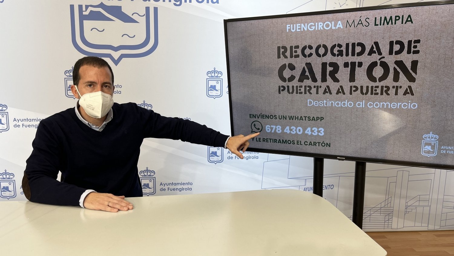 Fuengirola inicia un servicio gratuito de recogida de cartón en establecimientos comerciales