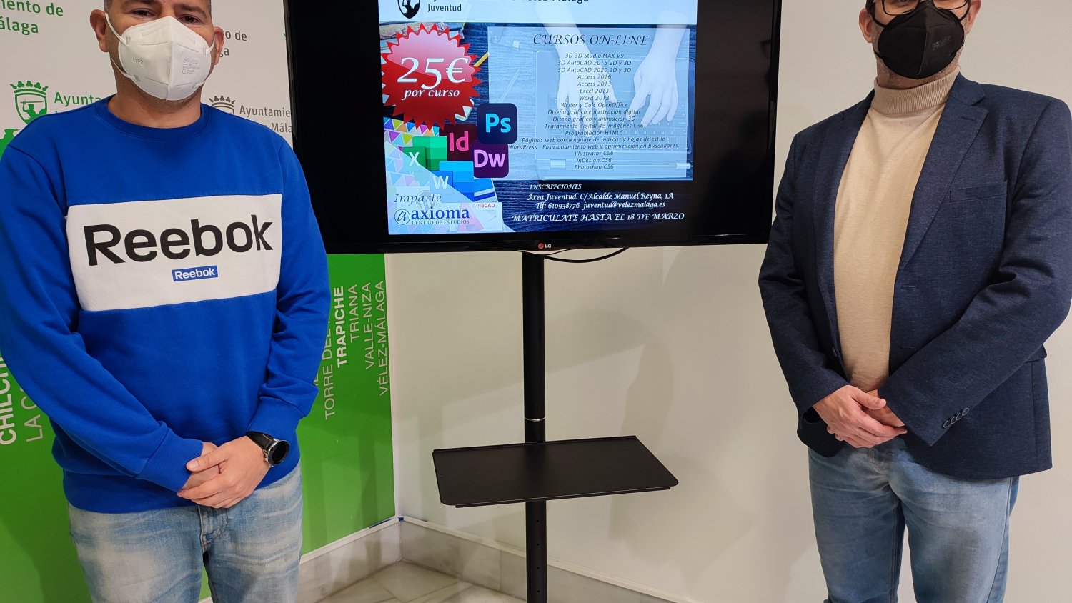 Juventud de Vélez-Málaga ofrece cursos online de informática y diseño gráfico