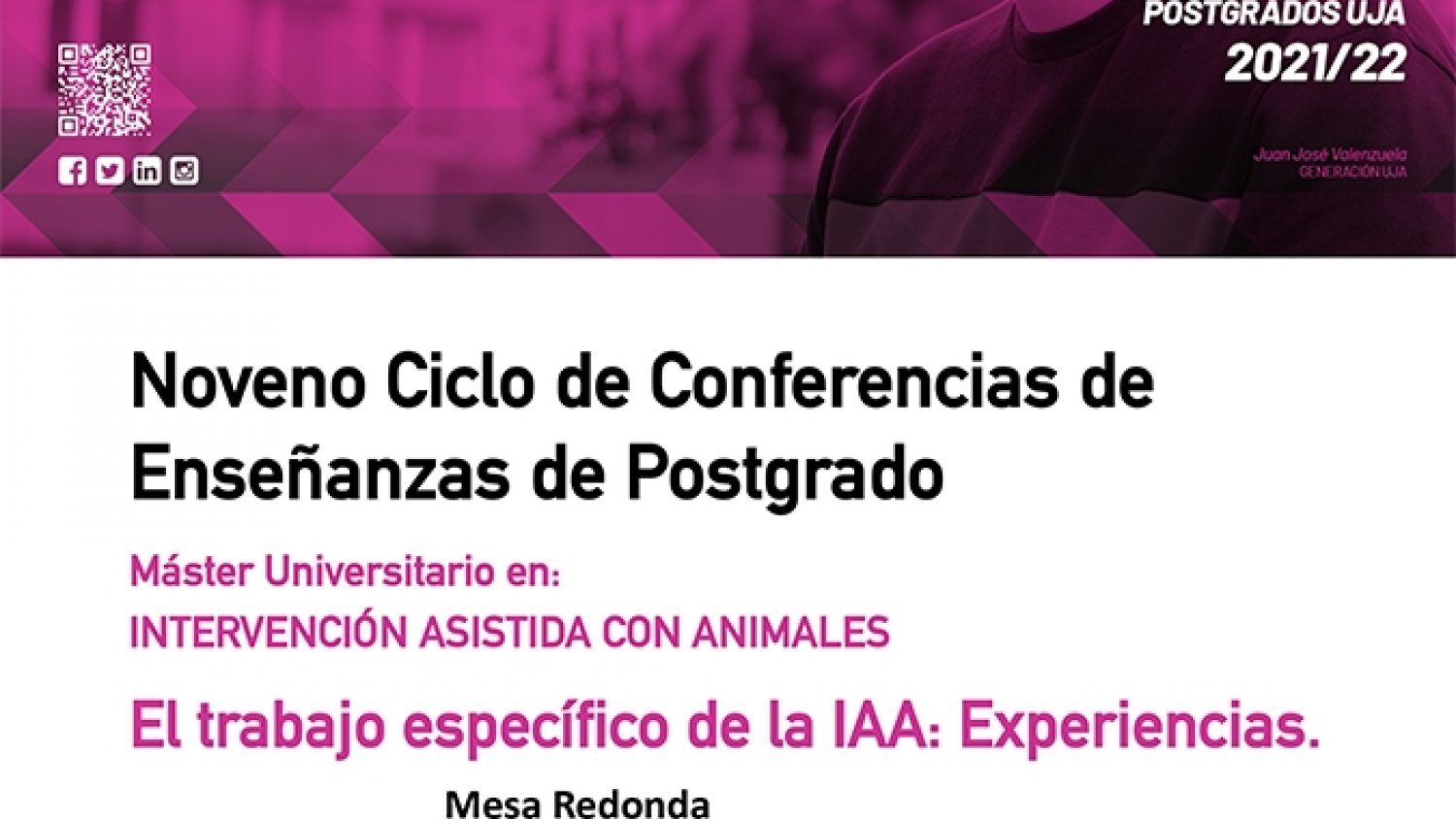 El Máster en Intervención Asistida con Animales celebra una mesa redonda sobre el trabajo específico de la IAA