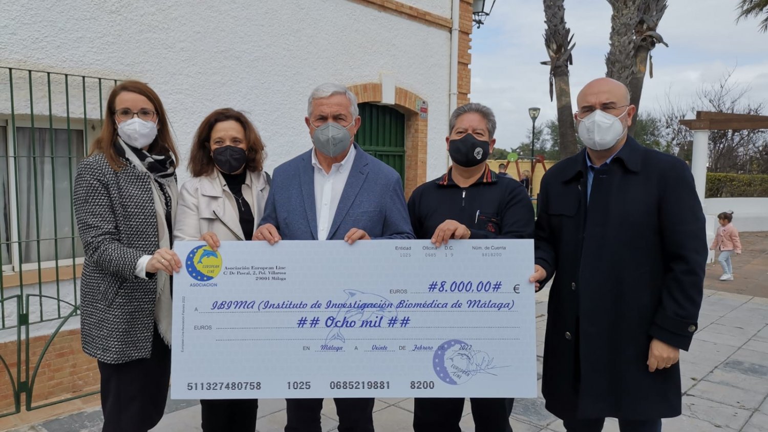 IBIMA recibe una donación de la Asociación European-Line para el cáncer infantil