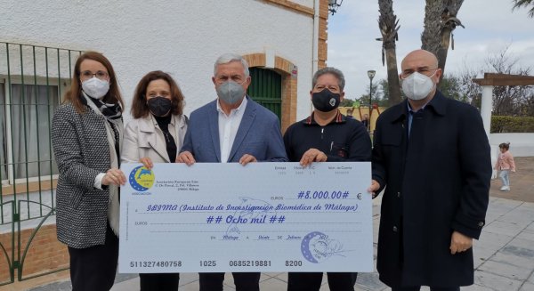 IBIMA recibe una donación de la Asociación European-Line para el cáncer infantil