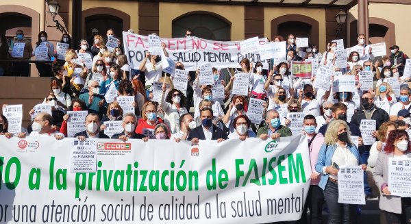PSOE apoya a los trabajadores de FAISEM y exige al PP que no privatice la salud mental en Andalucía