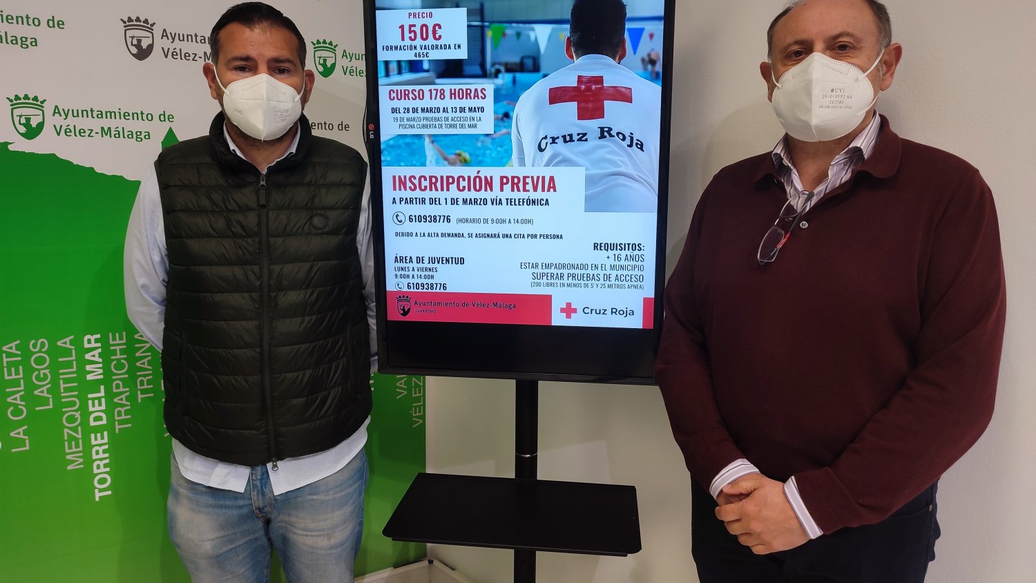 Vélez-Málaga abre una nueva convocatoria del curso de socorrismo bonificado cerca del 70%