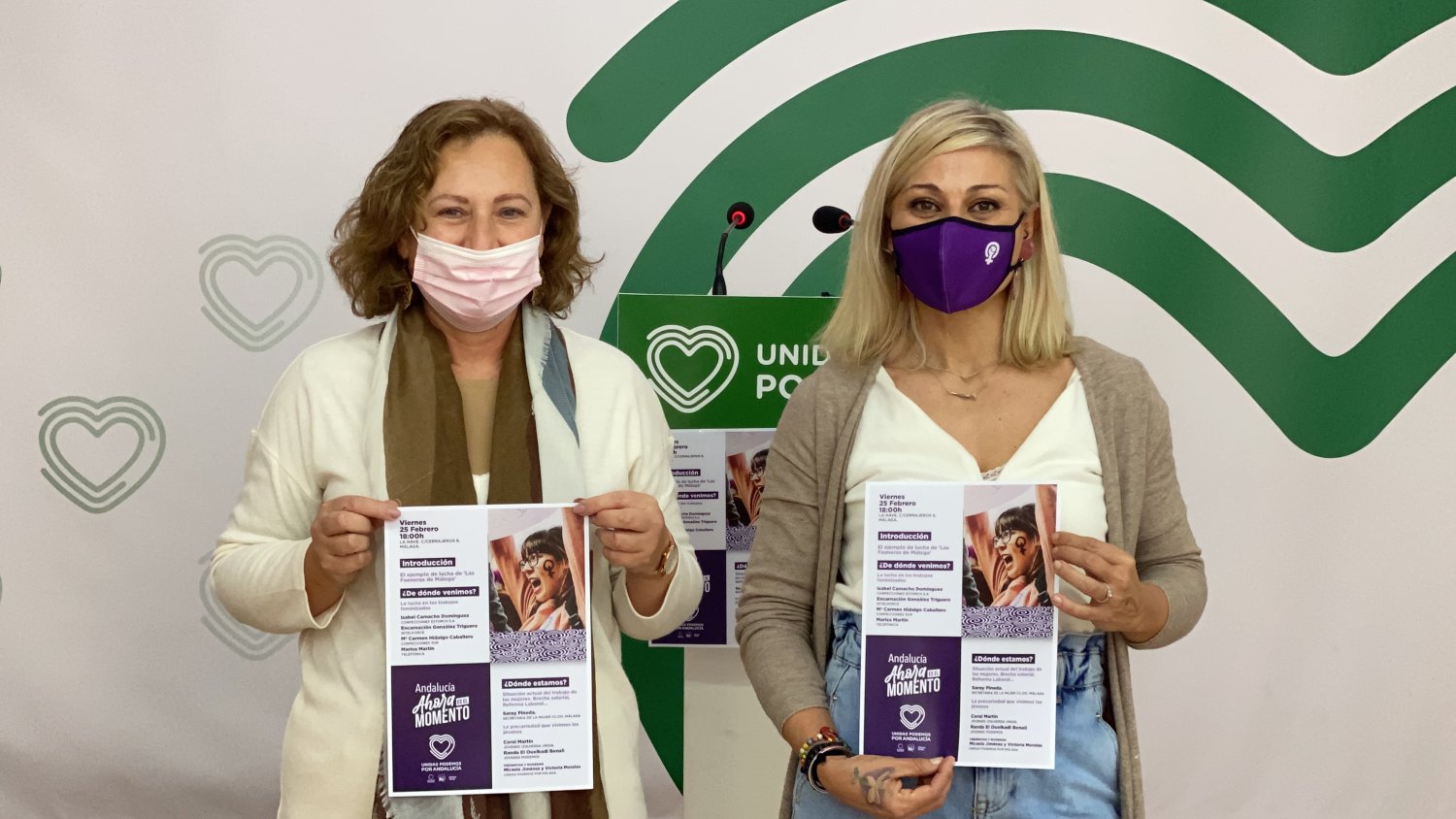UPporMálaga llama a la movilización de cara al 8M ante los ataques de “una ultraderecha negacionista”