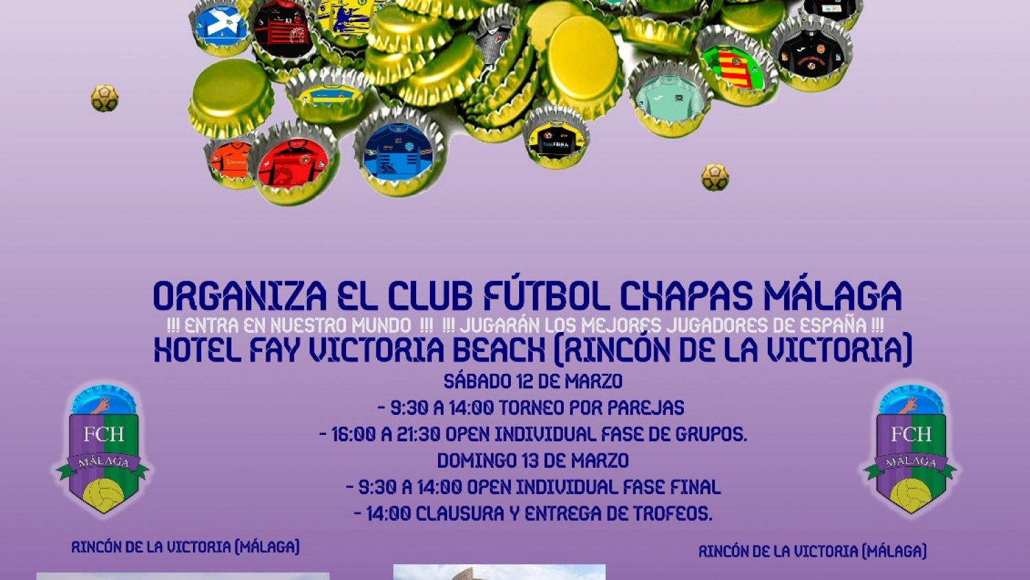Rincón de la Victoria acoge el II Open Nacional de Fútbol Chapas Málaga