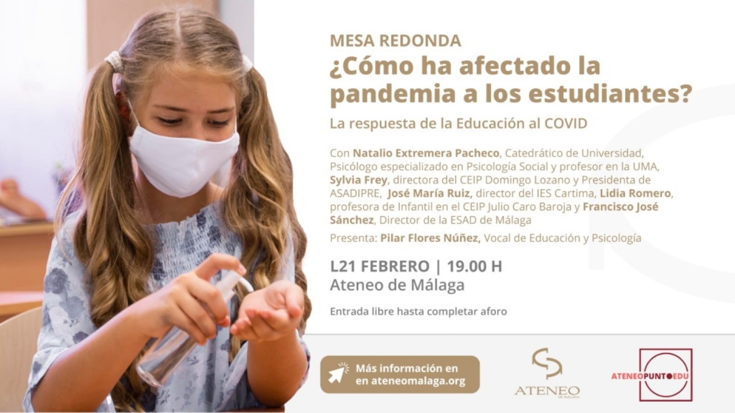 Ateneo debate sobre las consecuencias de la pandemia en los estudiantes