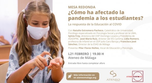 Ateneo debate sobre las consecuencias de la pandemia en los estudiantes