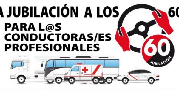 Conductores profesionales inician protestas para exigir la jubilación a los 60 años
