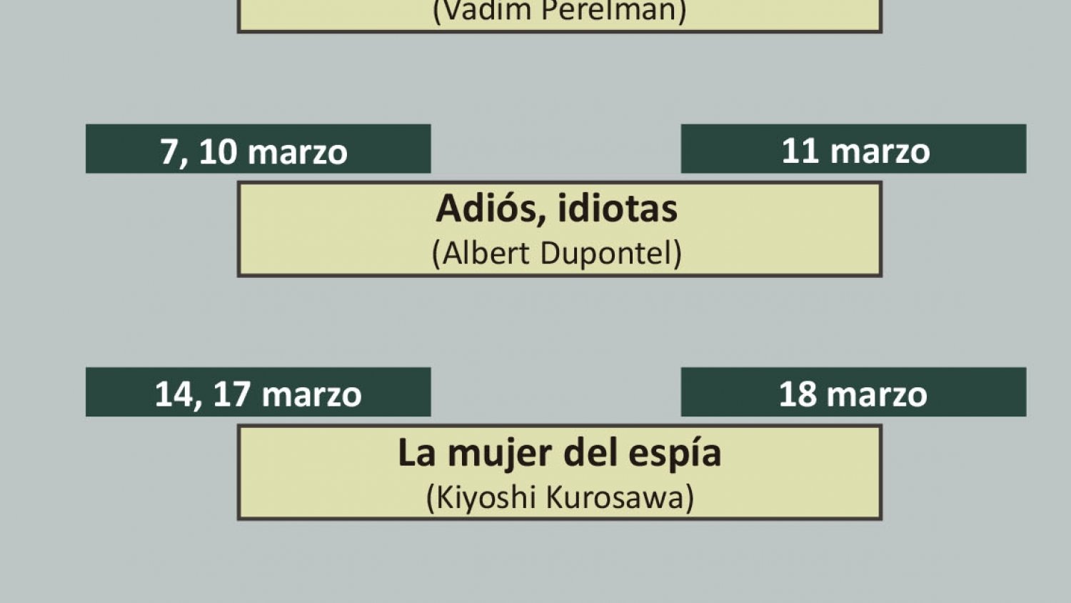 El Área de Cine de Marbella programa seis títulos avalados por su trayectoria y crítica especializada