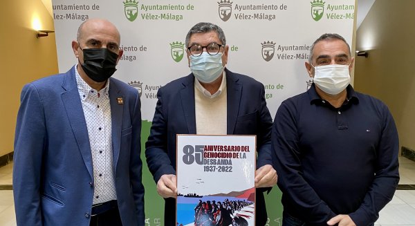 Vélez-Málaga recuerda a las víctimas y supervivientes en el 85º aniversario de 'La Desbandá'