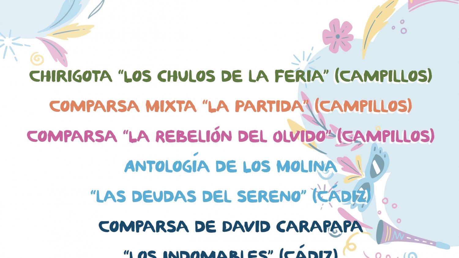 Campillos presenta el cartel de XVIII Certamen de Agrupaciones de Carnaval