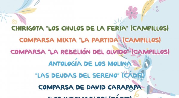 Campillos presenta el cartel de XVIII Certamen de Agrupaciones de Carnaval