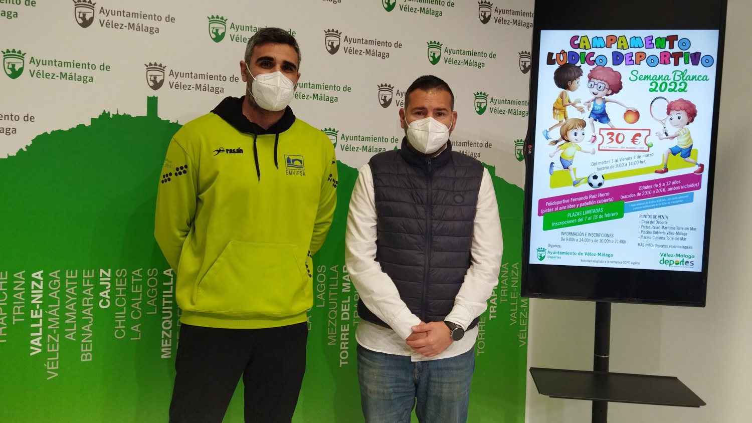 Vélez-Málaga presenta los campamentos lúdico-deportivos de 'Semana Blanca'