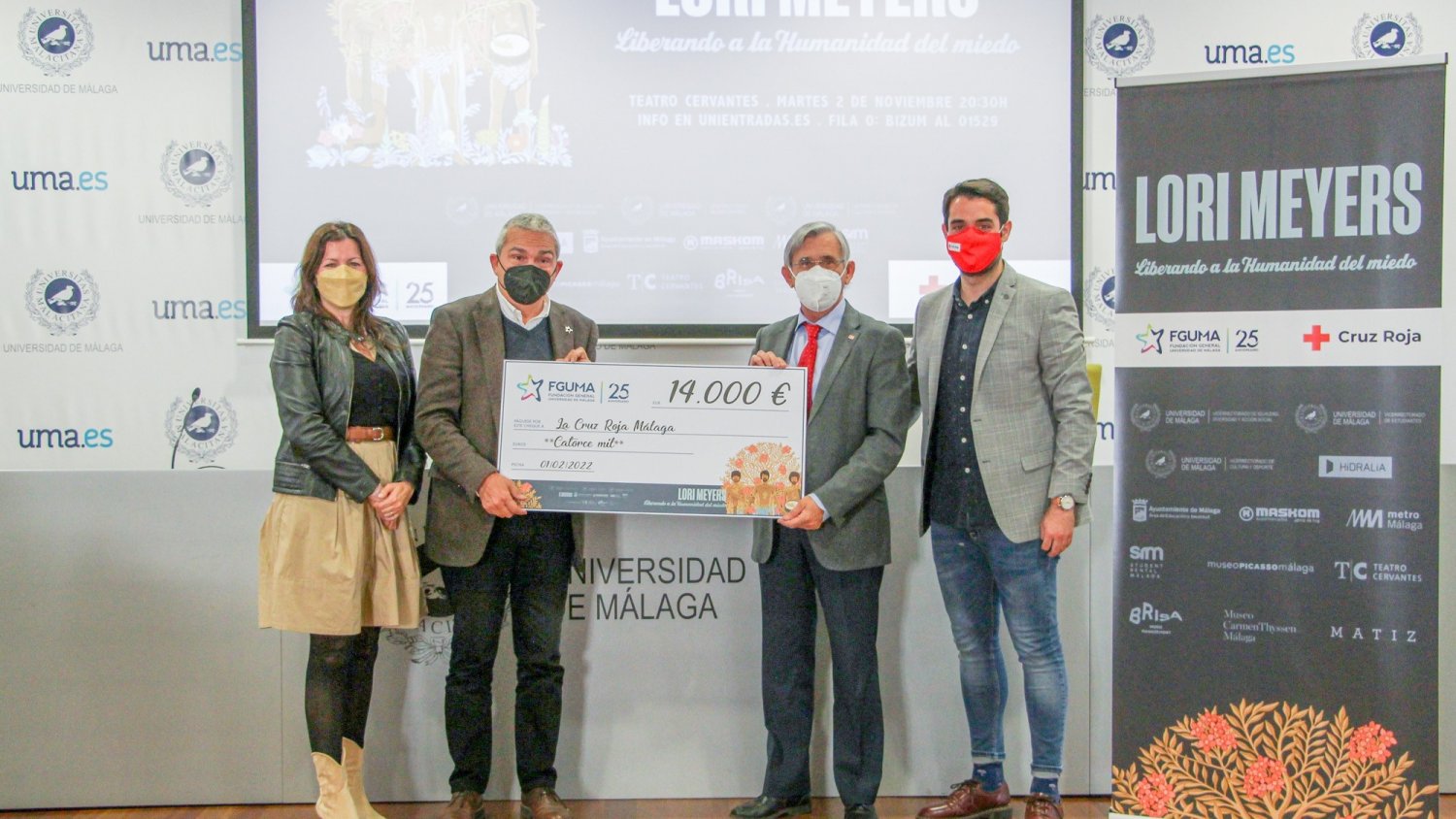 La Fundación General de la UMA entrega 14.000€ a Cruz Roja Málaga