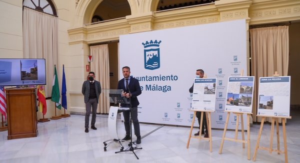 Málaga impulsa obras de sostenimiento del cableado aéreo en tres barriadas del Distrito Este