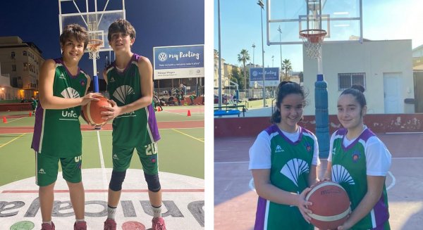 Dos raciones dobles de baloncesto para las selecciones malagueñas minibasket