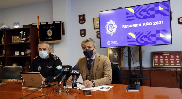 La Policía Local de Marbella realiza un balance de su actividad en el pasado año