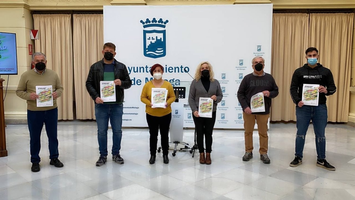 Unidas Podemos denuncia el mal estado del 70% de las pistas deportivas municipales de Málaga