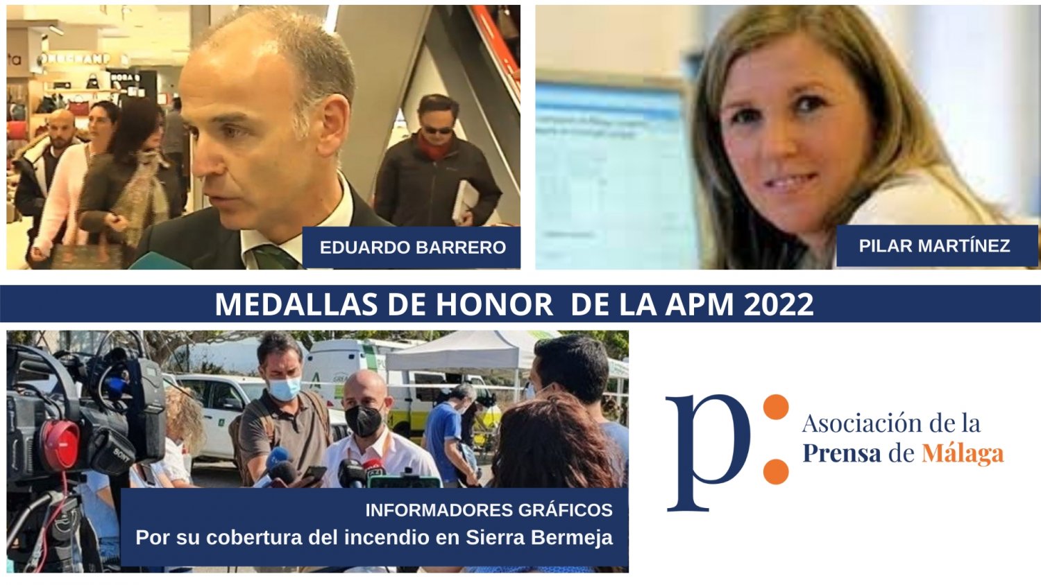 Eduardo Barrero y Pilar Martínez, Medallas de Honor del Periodista de la APM