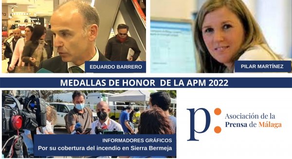 Eduardo Barrero y Pilar Martínez, Medallas de Honor del Periodista de la APM