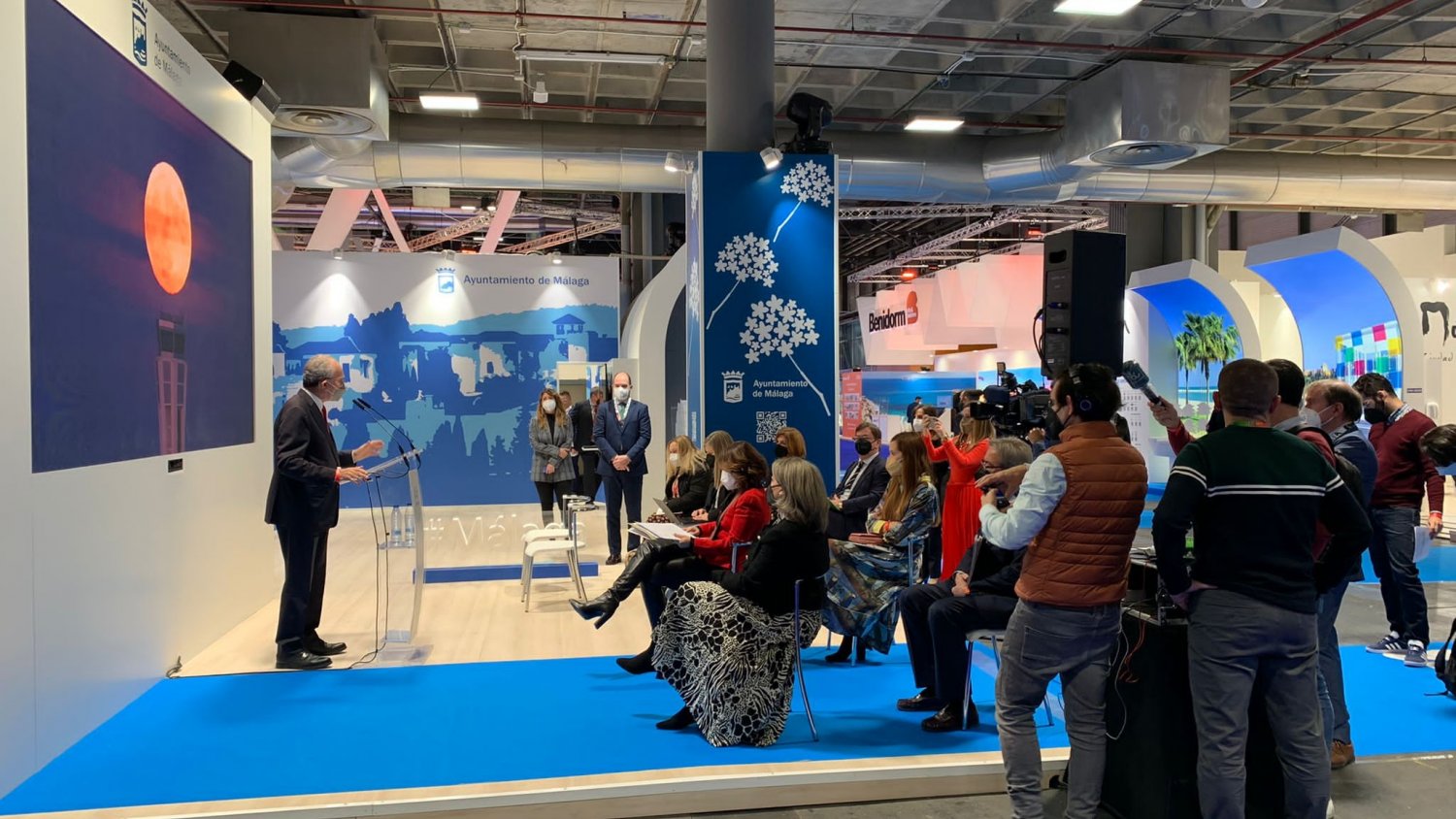 Málaga inaugura su stand de Fitur 2022  para potenciar el posicionamiento del destino