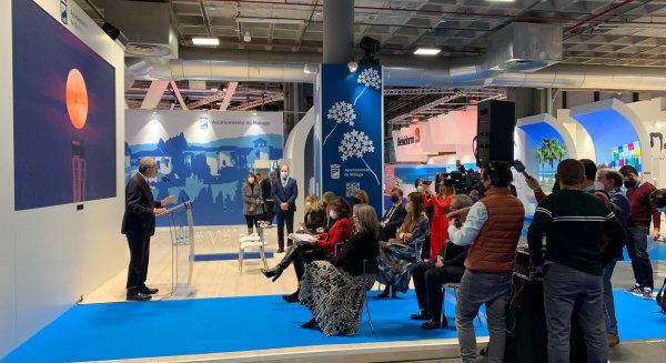 Málaga inaugura su stand de Fitur 2022  para potenciar el posicionamiento del destino