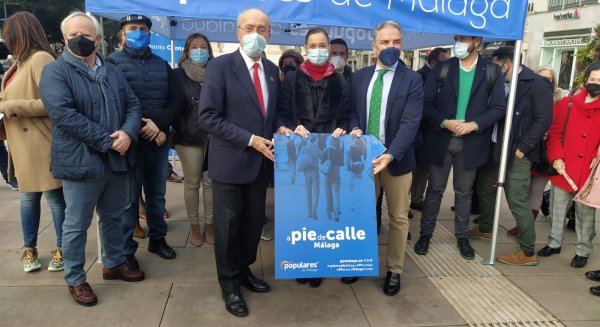 El PP de Málaga presenta una nueva campaña informativa titulada “A pie de calle”