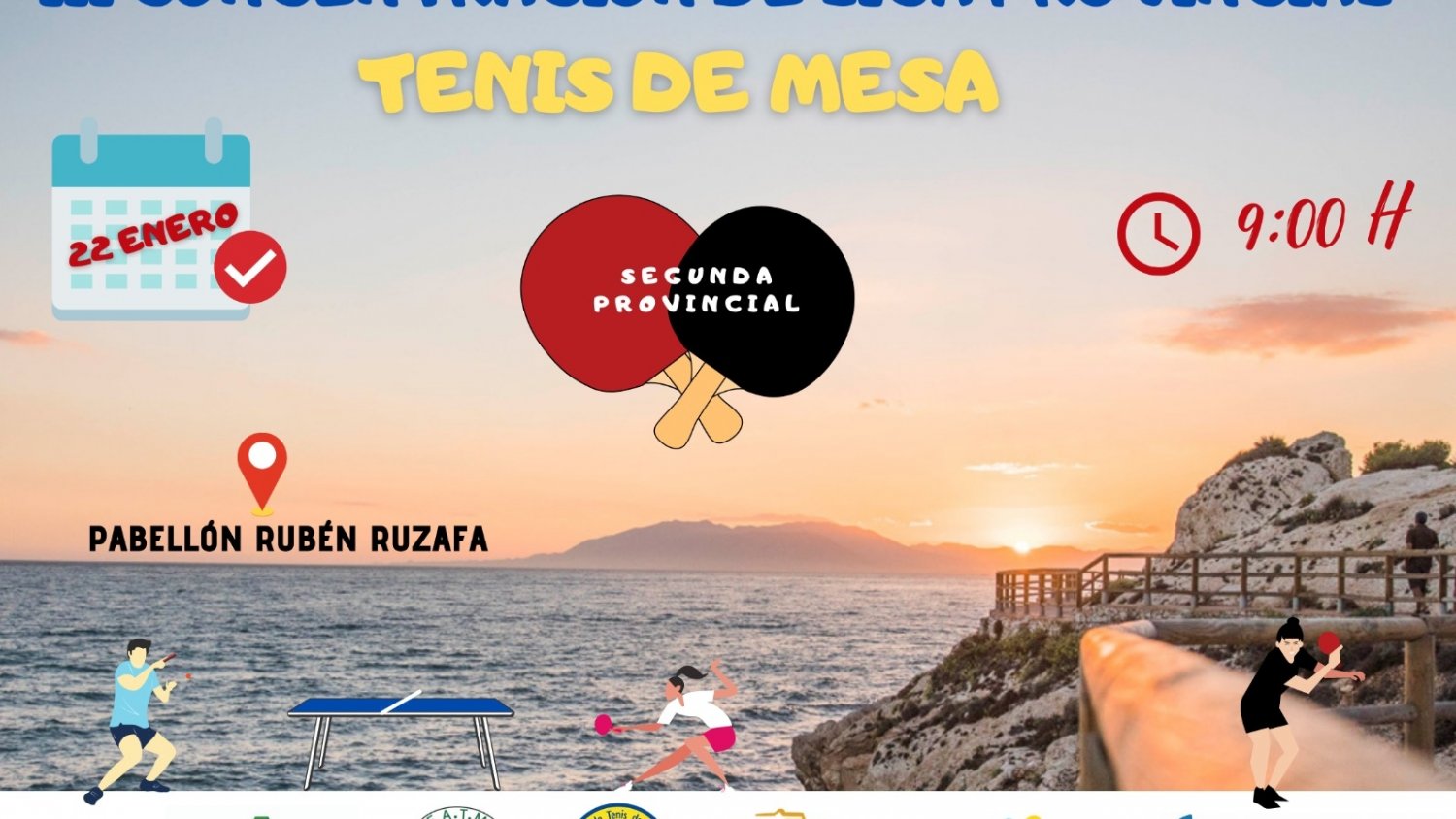 Rincón la Victoria acoge la III concentración de la Liga Provincial de Tenis de Mesa