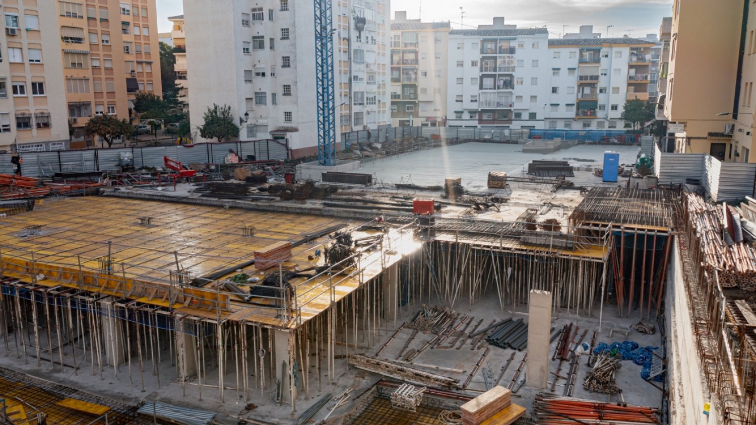 Las obras del segundo aparcamiento público de Estepona se sitúan al 90% de ejecución