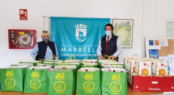 Grupo Da Bruno reparte más de un millar de menús solidarios en la Costa del Sol