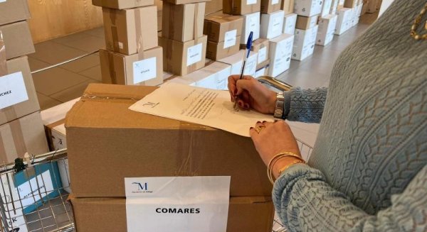 Diputación inicia el reparto de 71.100 mascarillas entre 89 localidades