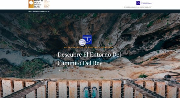 La web promocional del Caminito del Rey recibe el premio SICTED