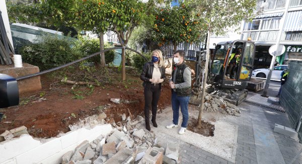Marbella inicia las obras de demolición y reconstrucción del muro del colegio Federico García Lorca