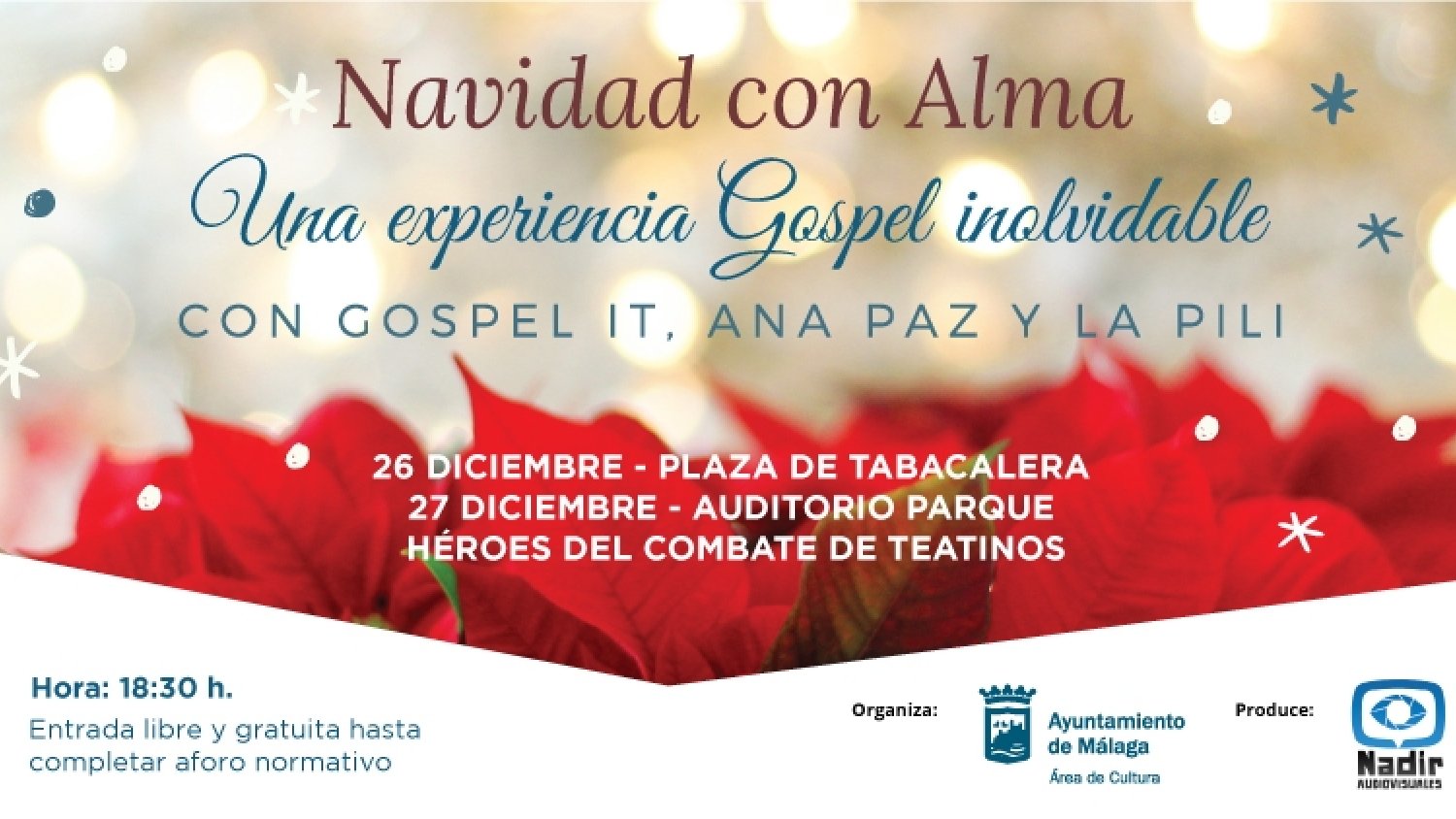 Gospel It y La Pili se unen en el espectáculo 'Navidad con Alma'