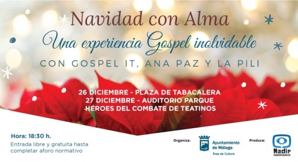 Gospel It y La Pili se unen en el espectáculo 'Navidad con Alma'