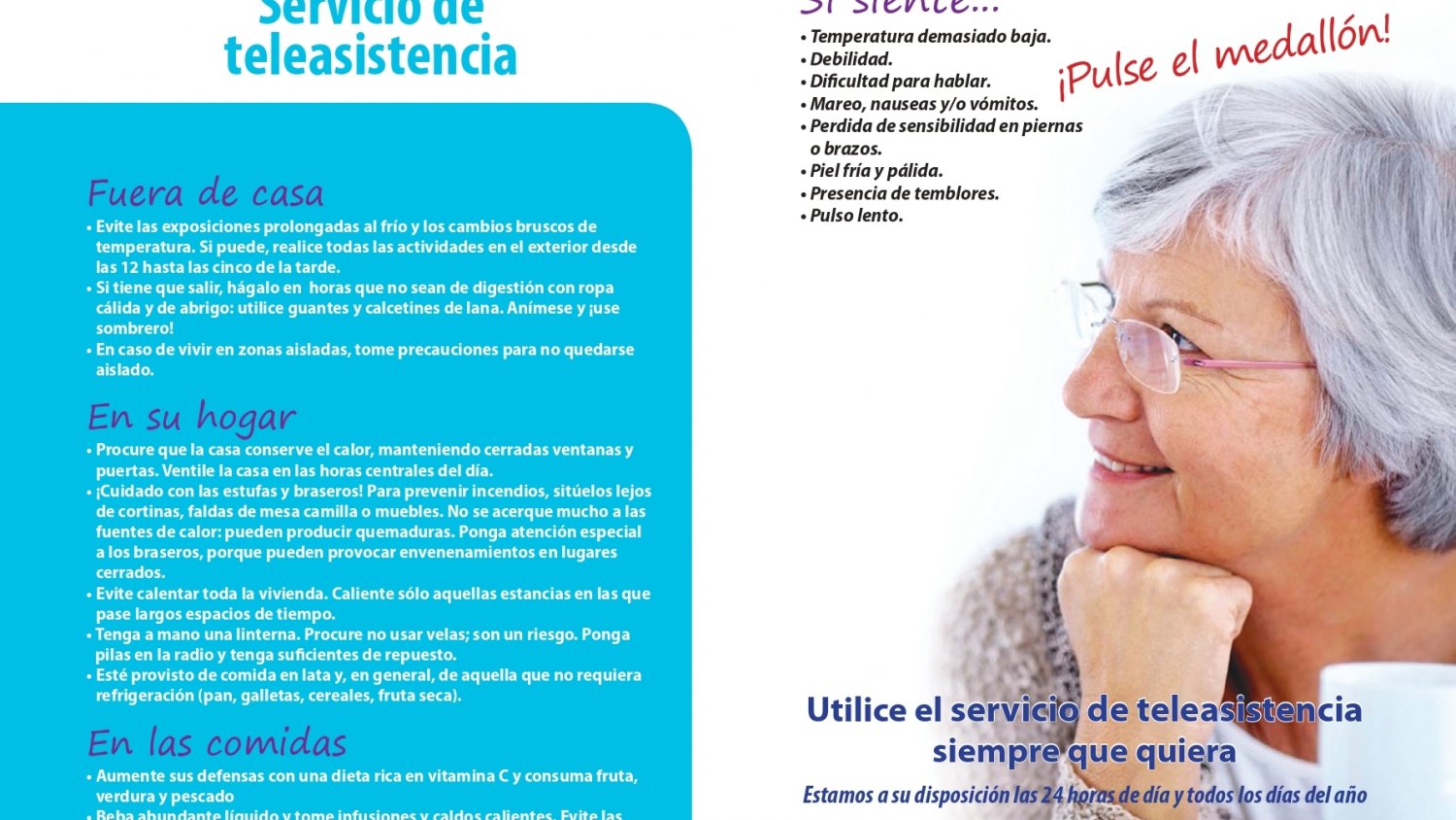 Estepona realiza una campaña informativa para proteger del frío a personas dependientes