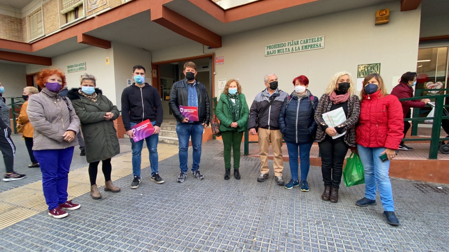Unidas Podemos exige al alcalde que acometa la renovación del mercado de Huelin