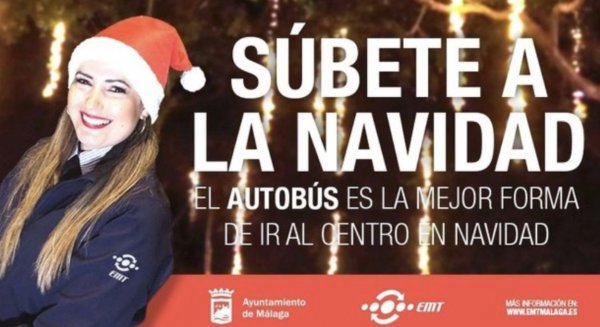 Málaga inicia una campaña para incentivar el uso del autobús en Navidad