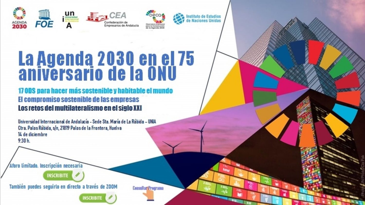 La UNIA celebra el seminario La Agenda 2030 en el 75 aniversario de la ONU